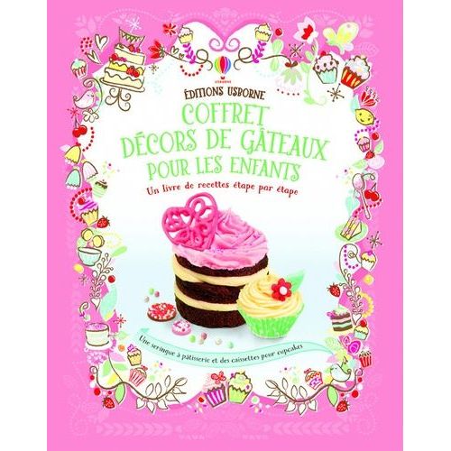 Coffret Décors De Gâteaux Pour Les Enfants - Contient : 1 Livre De Recettes Étape Par Étape, 1 Seringue À Pâtisserie Et Des Caissettes Pour Cupcakes