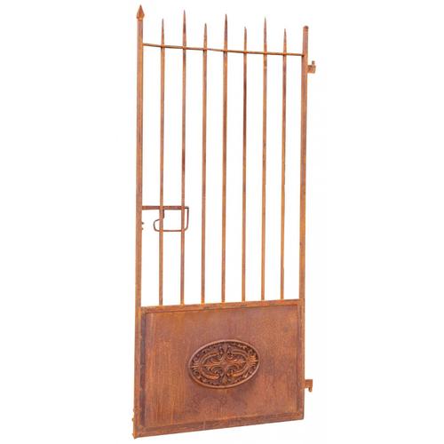 Portail En Fer Porte Ajouré Plein L96xpr8xh200 Cm