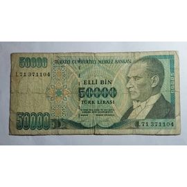 Turquie 50 000 Lira 1979 (1989)