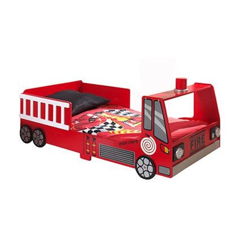 Lit Camion De Pompier 70x140 Cm Rouge - Fire