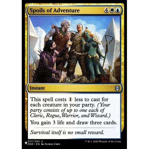 Spoils Of Adventure (Butin D'aventure) - Magic - Renaissance De Zendikar Vo - U - 237 - The List - Sigle Planewalkers