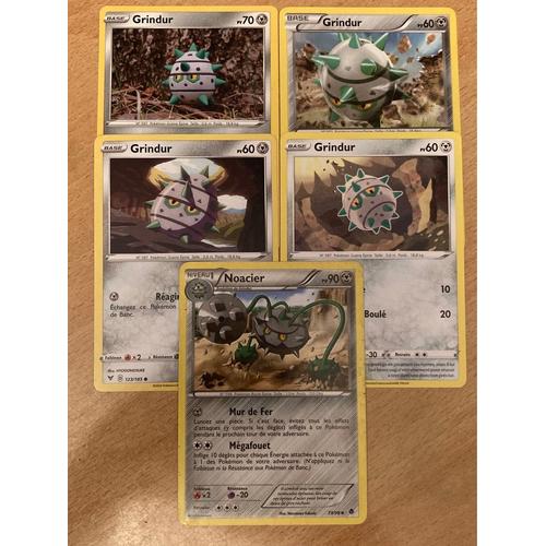 (3053) 4x Grindur + Noacier (Pokemon) 