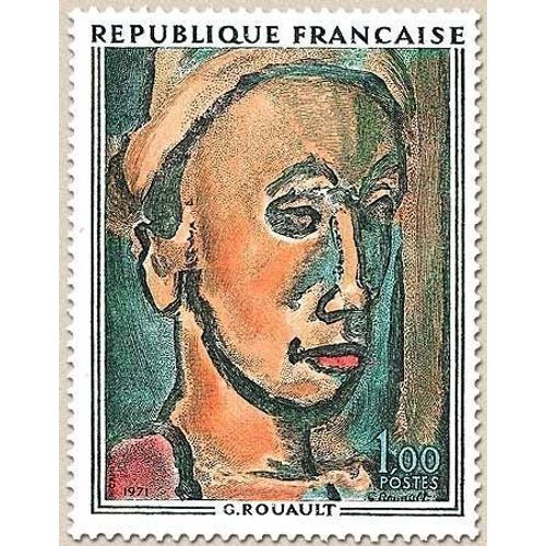 France 1971, Très Beau Timbre Neuf** Luxe Yvert 1673 - Tableau "Le Songe Creux" De Rouault.