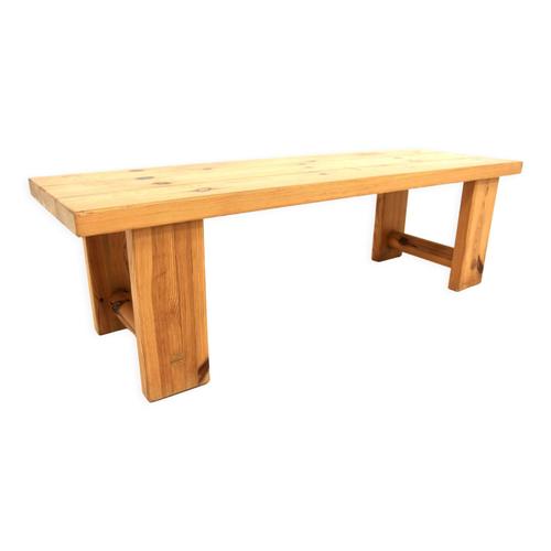 Banc Scandinave Minimaliste En Pin Sude 1970 Bois