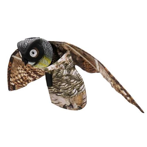 Tir Leurre Chasse Solaire Faux Hibou Dissuasif Répulsif Décor Jardin Avec Ailes Déplacable Ens58636