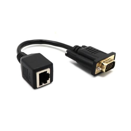 adaptateur vga extender male to lan cat5 cat5e rj45 ethernet female adapter cable ens82662