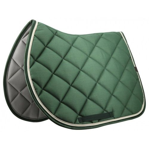 Tapis De Selle Equithème "Classic" - Couleur : Vert Foncé, Taille : Cheval