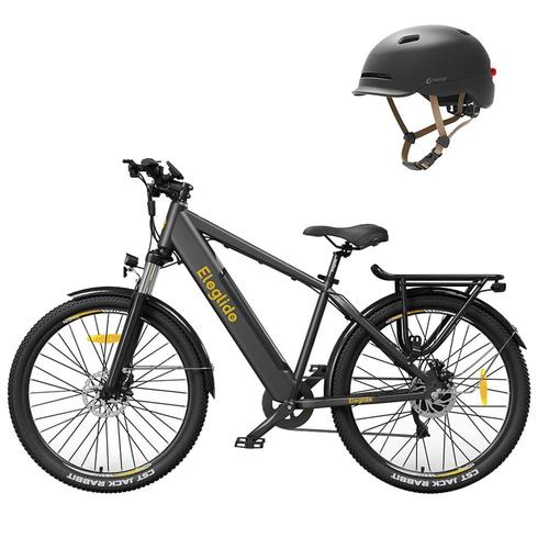 Eleglide T1 Vélo Cyclomoteur Électrique 36v 13ah 250w Vélo De Trekking Noir Avec Smart4u Sh50 Vélo Smart Flash Casque