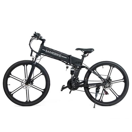 Samebike Lo26-Ii Vélo Cyclomoteur Électrique Intelligent Pliant Portable Moteur 500w Max 35 Km / H Pneu 26 Pouces - Noir
