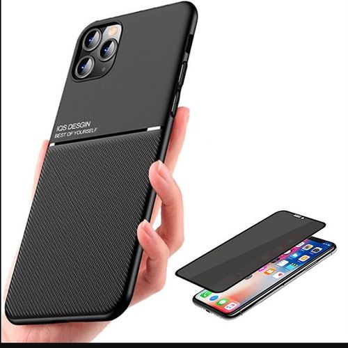 Kit Coque Magnétique Lux + Anti-Spy 5d Full Pour Huawei P30 Lite New Edition