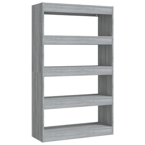 Vidaxl Bibliothèque/Séparateur De Pièce Sonoma Gris 80x30x135 Cm