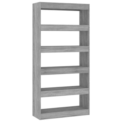 Vidaxl Bibliothèque/Séparateur De Pièce Sonoma Gris 80x30x166 Cm