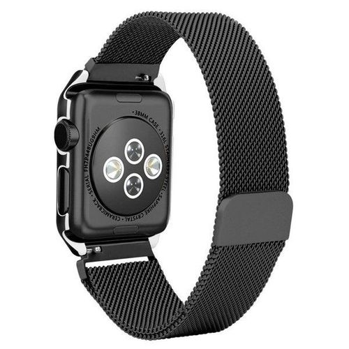 Bracelet Confortable Milanais Avec Fermoir Magnétique Pour Apple Watch Series 7 - 41mm - Noir