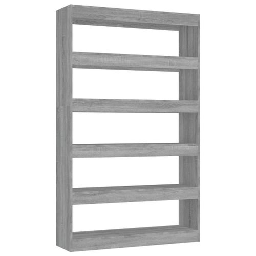 Vidaxl Bibliothèque/Séparateur De Pièce Sonoma Gris 100x30x166 Cm