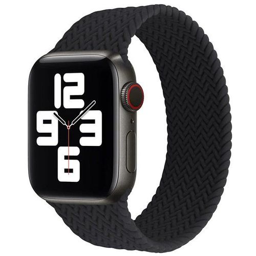 Bracelet Nylon Doux Solo Pour Apple Watch Series 7 - 45mm (Pulse:182-197mm) - Noir