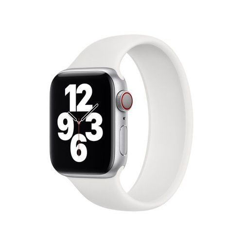 Bracelet En Silicone Souple Solo Pour Apple Watch Series 7 - 45mm (Pulse:150-164mm) - Blanc