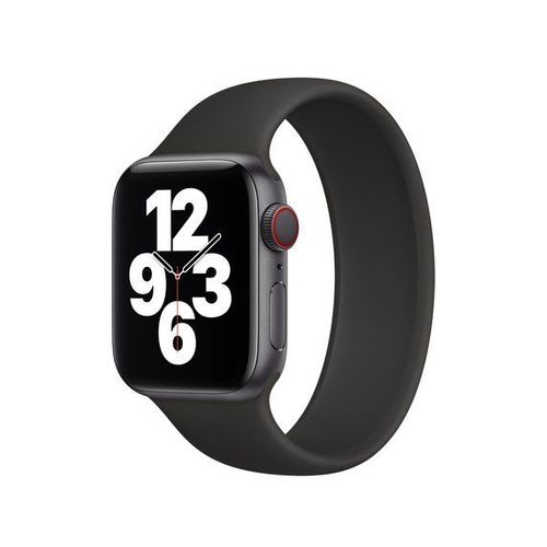 Bracelet En Silicone Souple Solo Pour Apple Watch Series 7 - 45mm (Pulse:190-200mm) - Noir