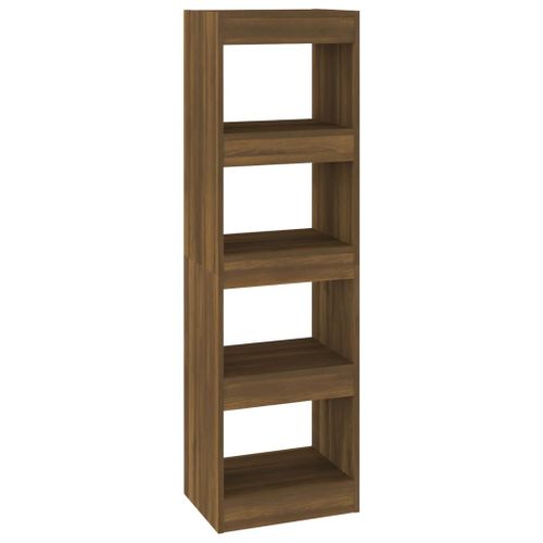 Vidaxl Bibliothèque/Séparateur De Pièce Chêne Marron 40x30x135 Cm