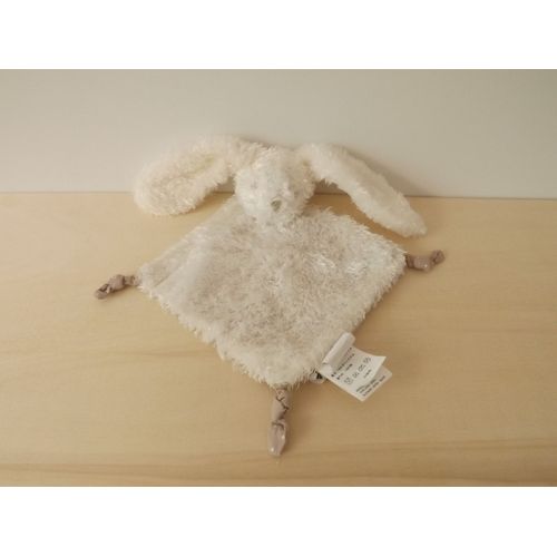 Doudou Lapin Blanc Beige Cyrillus