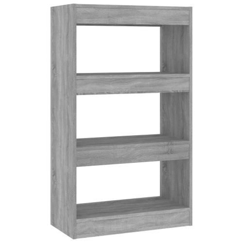 Vidaxl Bibliothèque/Séparateur De Pièce Sonoma Gris 60x30x103 Cm