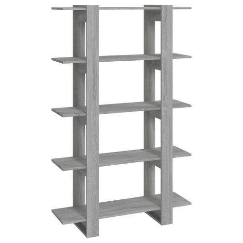 Vidaxl Bibliothèque/Séparateur De Pièce Sonoma Gris 100x30x160 Cm