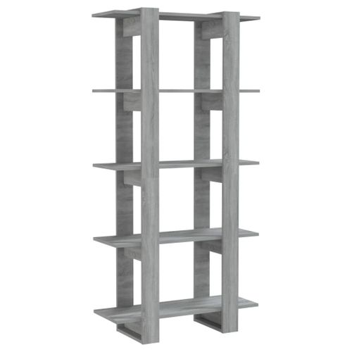 Vidaxl Bibliothèque/Séparateur De Pièce Sonoma Gris 80x30x160 Cm