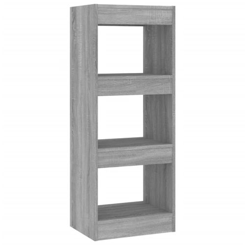 Vidaxl Bibliothèque/Séparateur De Pièce Sonoma Gris 40x30x103 Cm