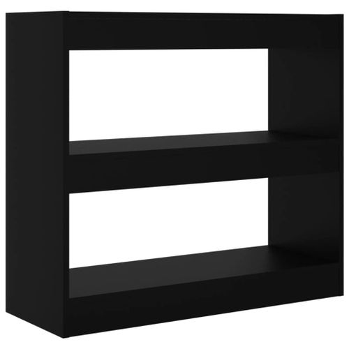Vidaxl Bibliothèque/Séparateur De Pièce Noir 80x30x72 Cm