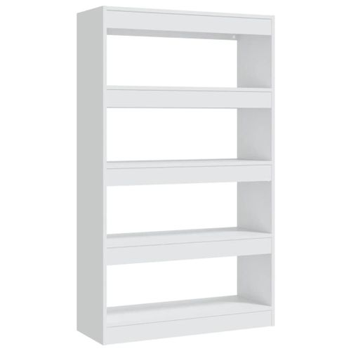 Vidaxl Bibliothèque/Cloison Blanc 80x30x135 Cm Bois D'ingénierie