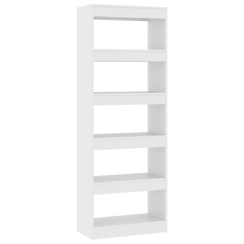 Vidaxl Bibliothèque/Séparateur De Pièce Blanc 60x30x166 Cm Aggloméré