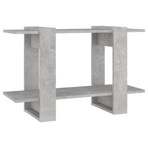 Vidaxl Bibliothèque/Séparateur De Pièce Gris Béton 80x30x51 Cm
