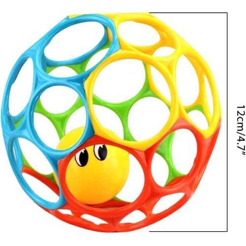Balles Sensorielles Bébé Jouet Boule Souple Et Elastique Différentes Pour Développement Sensoriel Pour Enfants 3 Mois 6 Mois 9 Mois 12 Mois (12cm De Diamètre)