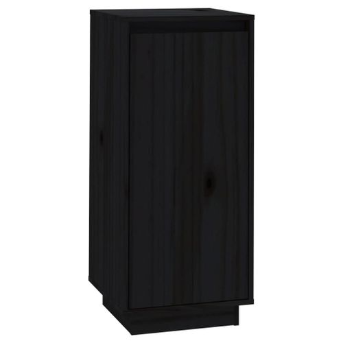 Vidaxl Armoire À Chaussures Noir 35x35x80 Cm Bois De Pin Massif