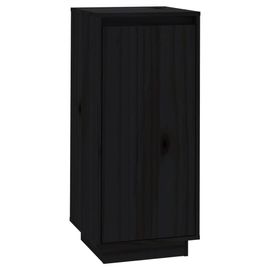 Vidaxl Armoire À Chaussures Noir 35x35x80 Cm Bois De Pin Massif