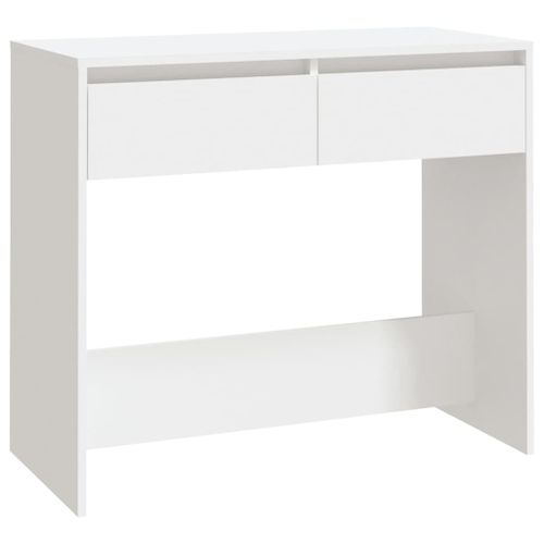 Vidaxl Table Console Blanc 89x41x76,5 Cm Acier