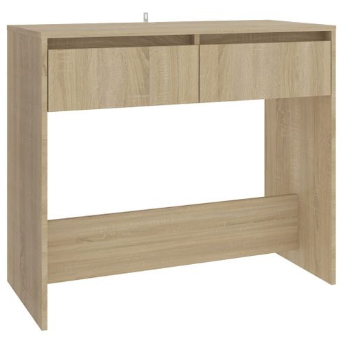 Vidaxl Table Console Chêne Sonoma 89x41x76,5 Cm Acier