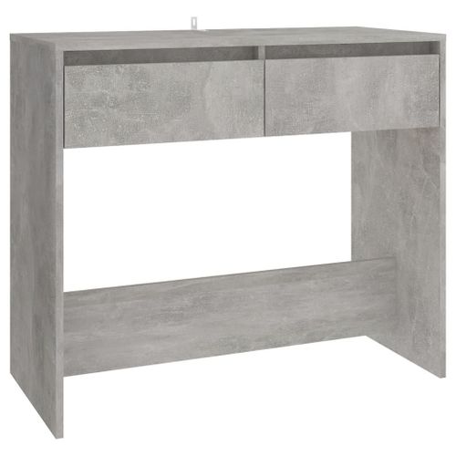 Vidaxl Table Console Gris Béton 89x41x76,5 Cm Acier