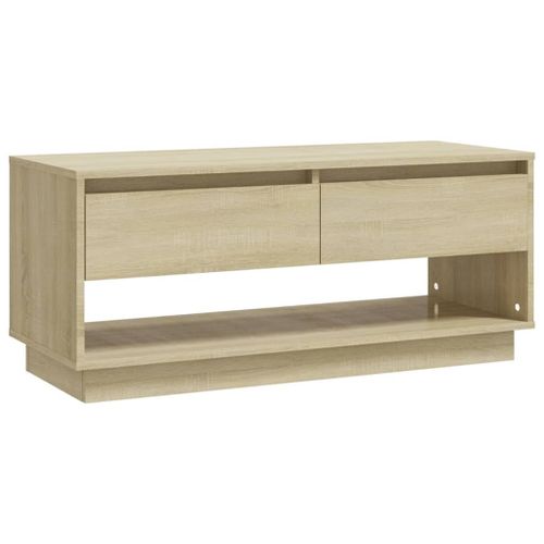 Vidaxl Meuble Tv Chêne Sonoma 102x41x44 Cm Aggloméré