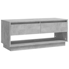Vidaxl Meuble Tv Gris Béton 102x41x44 Cm Aggloméré