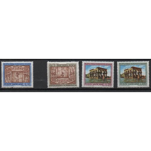 Vatican Timbres Sauvegarde Des Monuments De Nubie