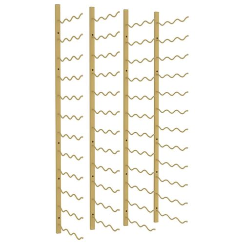 Vidaxl Casier À Vin Mural Pour 36 Bouteilles 2 Pcs Doré Fer