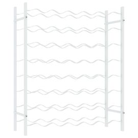 Vidaxl Casier À Bouteilles Pour 48 Bouteilles Blanc Métal