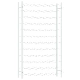 Vidaxl Casier À Bouteilles Pour 72 Bouteilles Blanc Métal