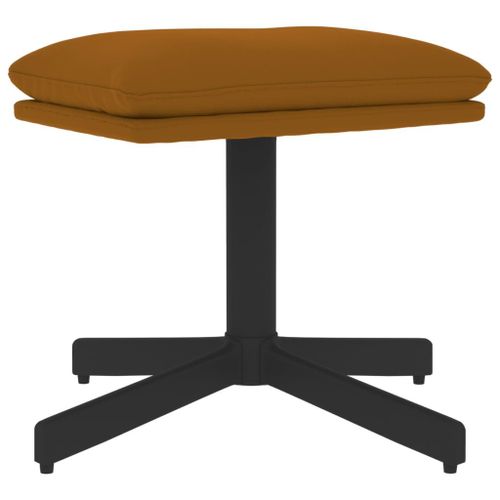 Vidaxl Repose-Pied Marron 60x60x39 Cm Velours