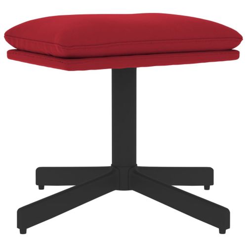 Vidaxl Repose-Pied Rouge Bordeaux 60x60x39 Cm Velours