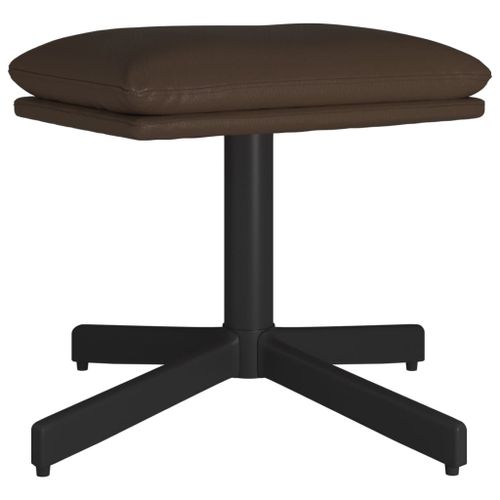 Vidaxl Repose-Pied Marron 60x60x39 Cm Similicuir