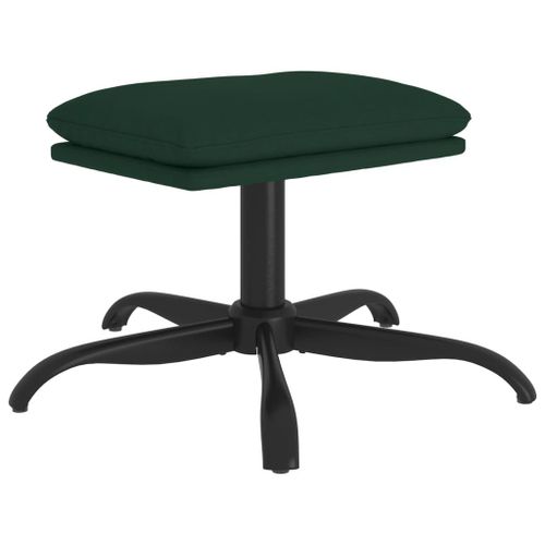Vidaxl Repose-Pied Vert Foncé 60x60x39 Cm Tissu