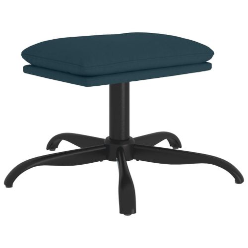 Vidaxl Repose-Pied Bleu 60x60x39 Cm Velours