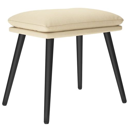 Vidaxl Repose-Pied Crème 45x29,5x39 Cm Tissu