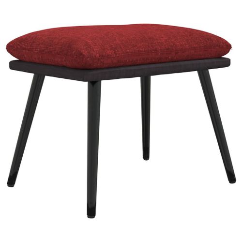 Vidaxl Repose-Pied Rouge Bordeaux 45x29,5x39 Cm Tissu Et Similicuir